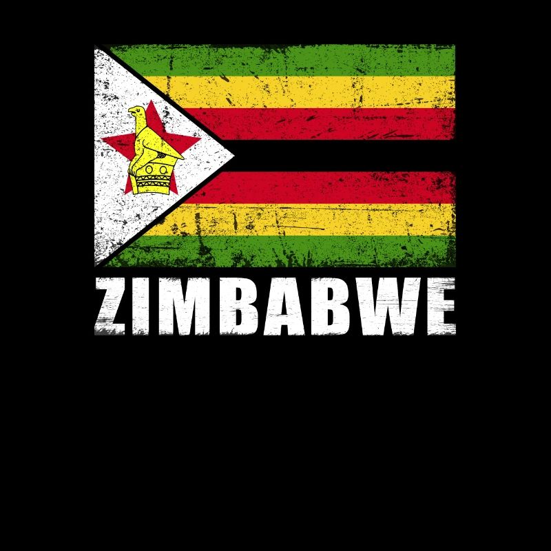 Zimbabwe Flag Grunge Zimbabwe Flag