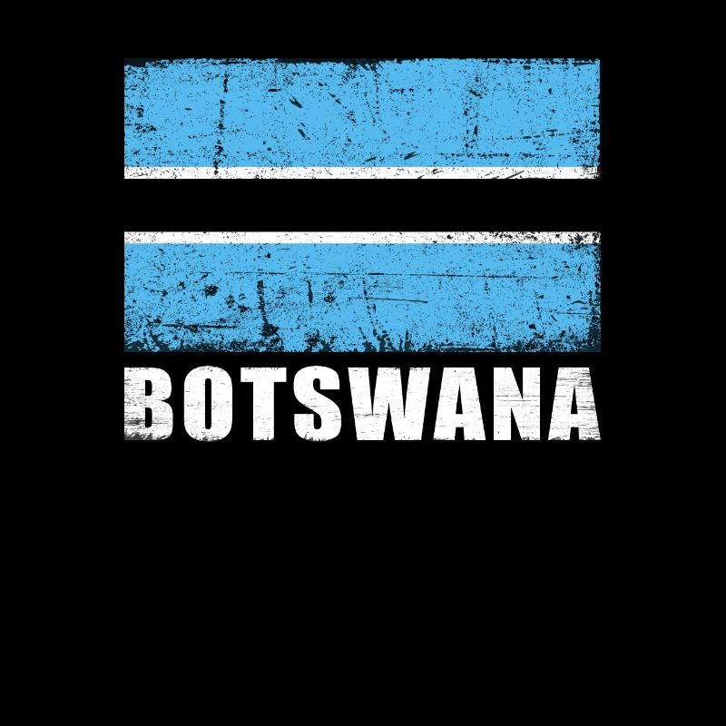 Botsuana Flagge Grunge Botsuana Fahne