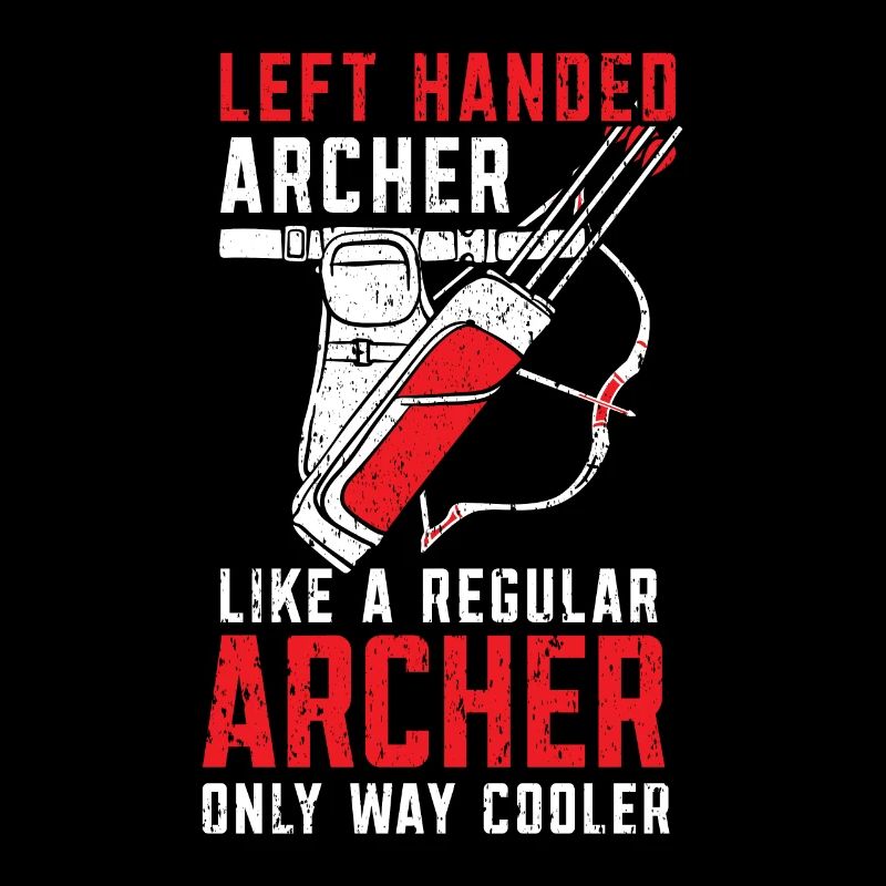 Linkshänder Bogenschütze Bogenschießen Bowman Bowhunter