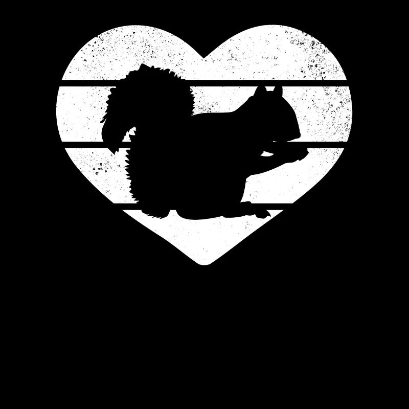 Squirrel Heart Squirrel Lover
