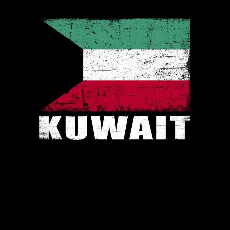 Drapeau du Koweït Grunge Drapeau du Koweït