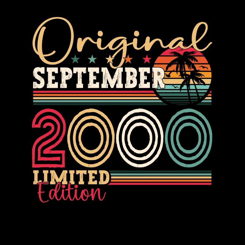 Original September Vintage 2000 Geburtstag Lustig