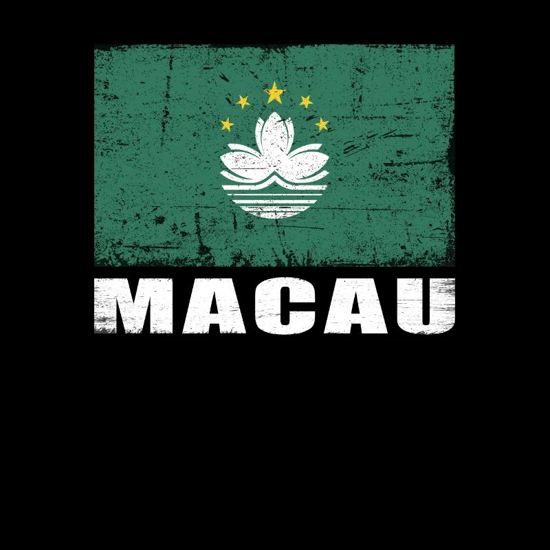Drapeau de Macao Grunge Drapeau de Macao