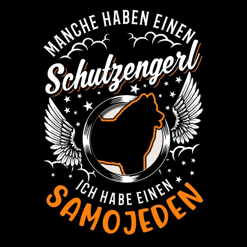 Samojede Schutzengel Schlittenhund Samojeden