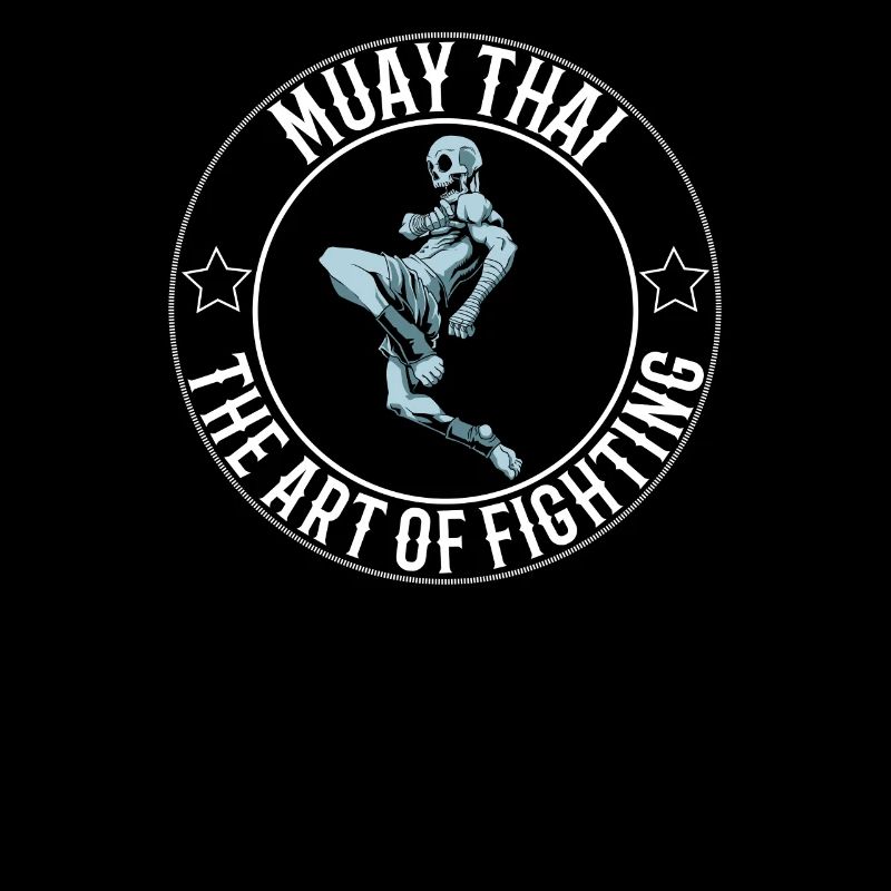 Muay Thai Kampfkunst Skelett