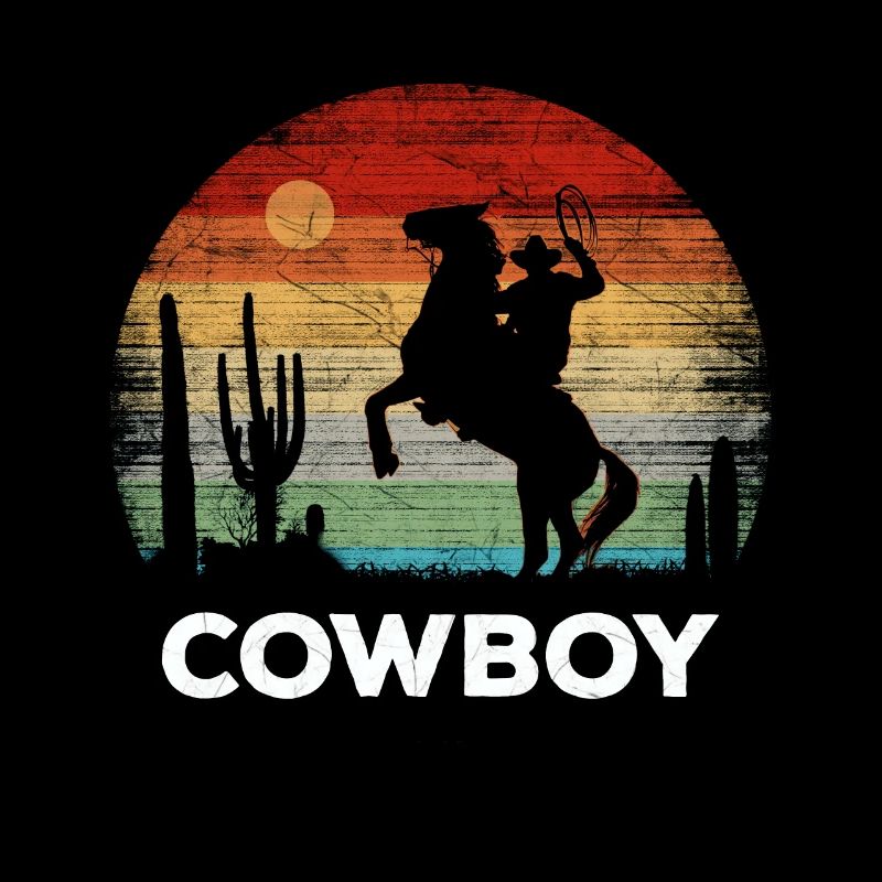 Cowboy - Retro Sunset