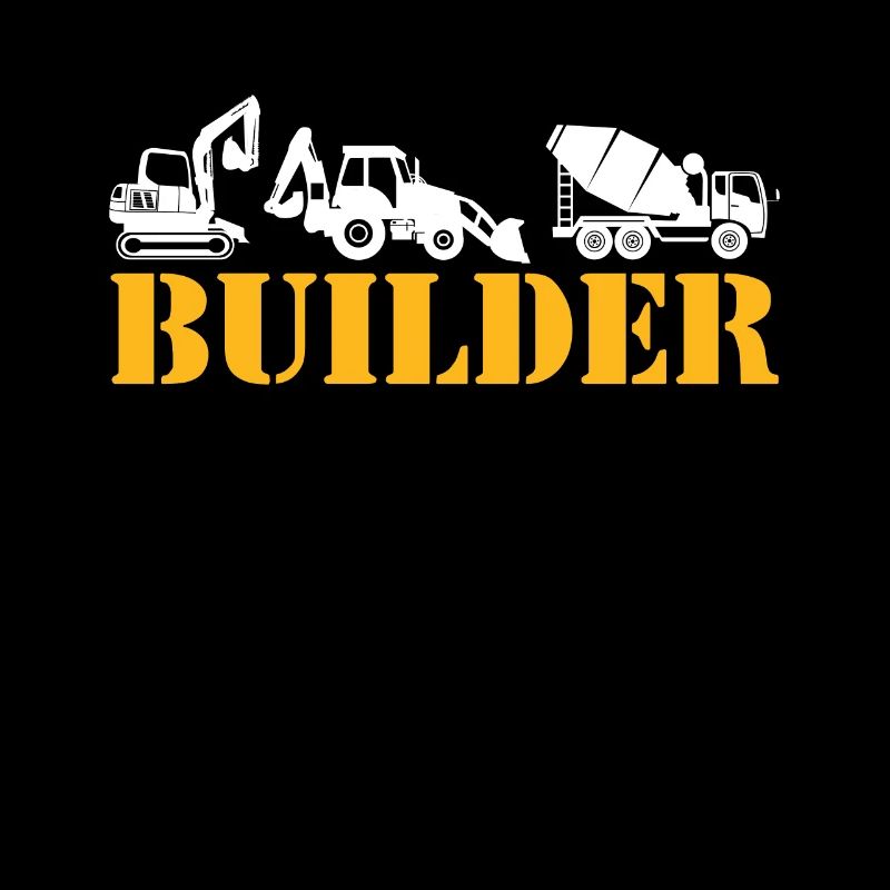 Builder Bagger Fahrer Baustelle Bauarbeiter