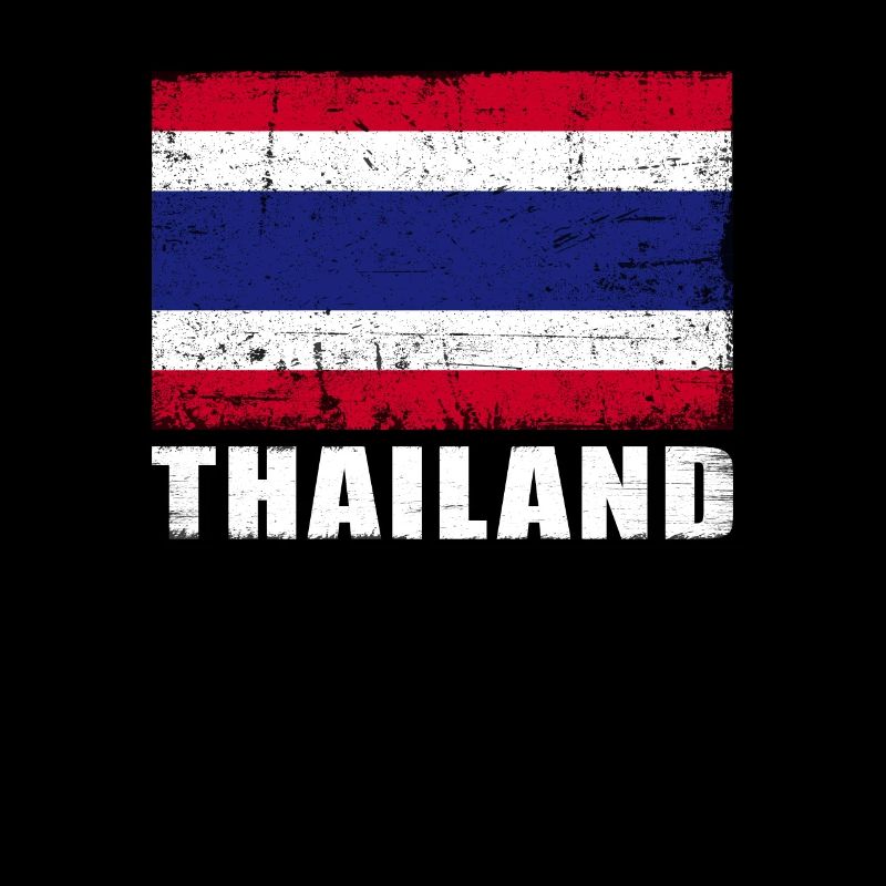 Thaïlande Drapeau Grunge Thaïlande Drapeau
