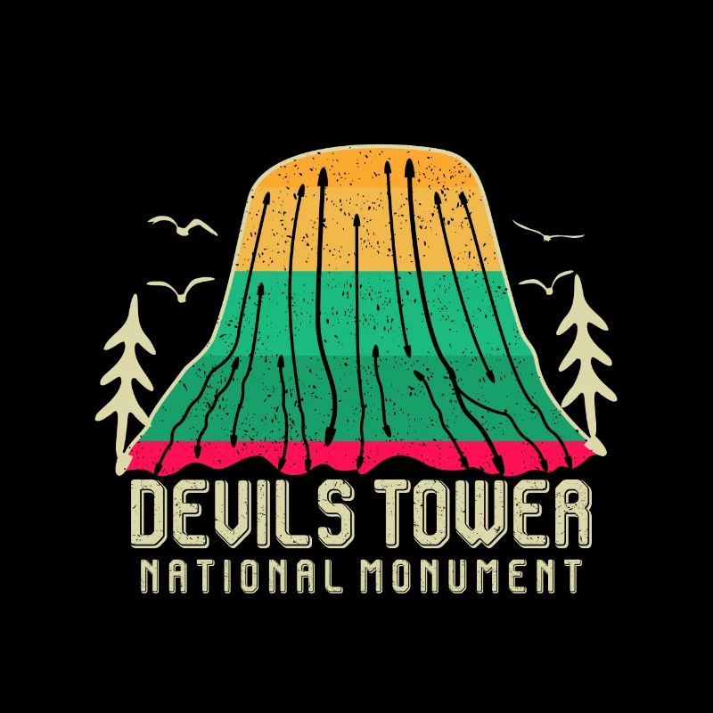 Devils Tower NationalDenmal Hiking Wyoming Nature