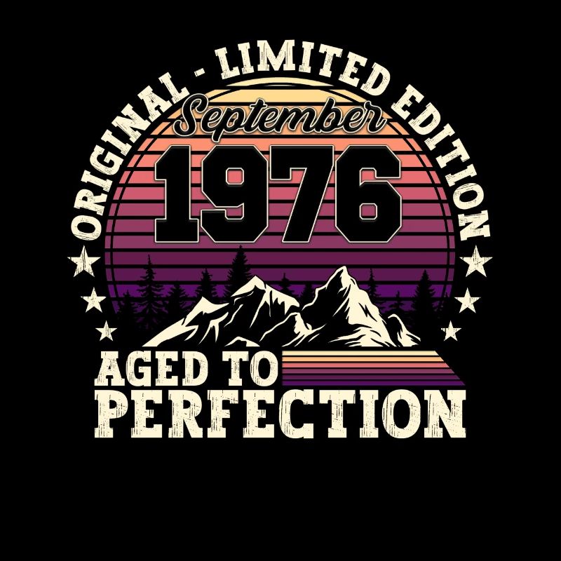 Original Septembre 1976 46th Birthday Gift