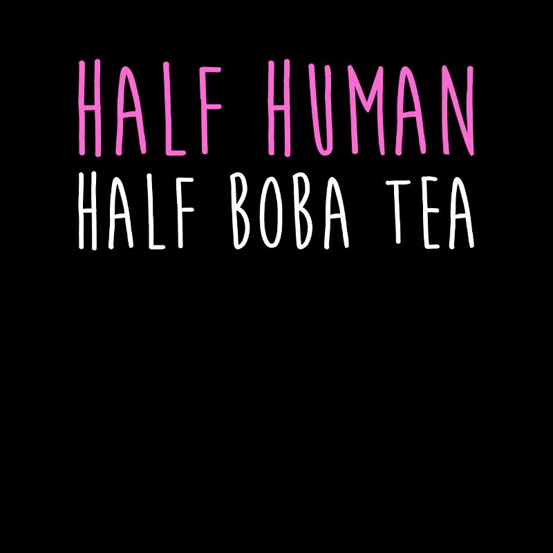 Half Human Half Boba Tea Shirt Gift
