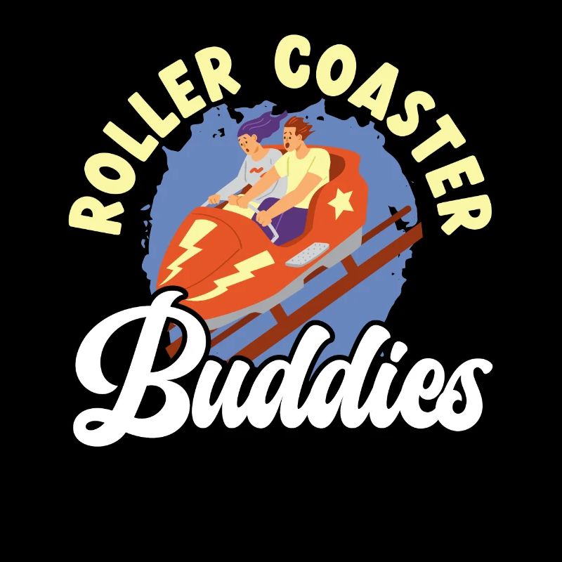 Roller Coaster Buddies Amusement Park Goer