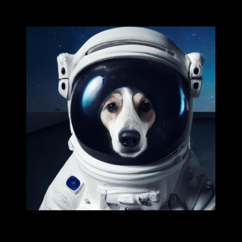 Dog in space