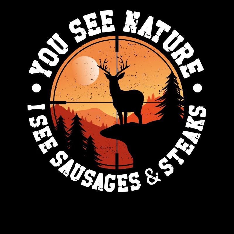 Buck Deer Hunting Hunter Bbq