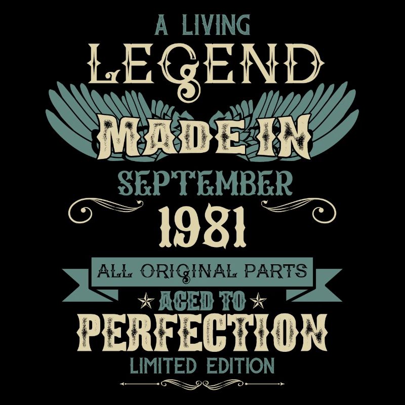 September 1981 Vintage Birthday