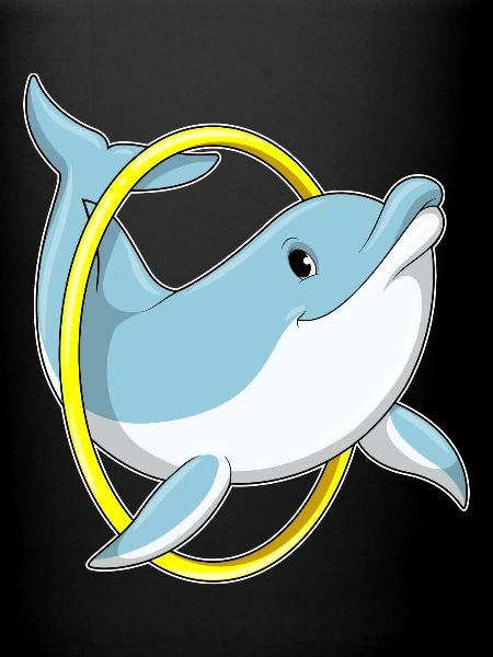 Dolphin with ring