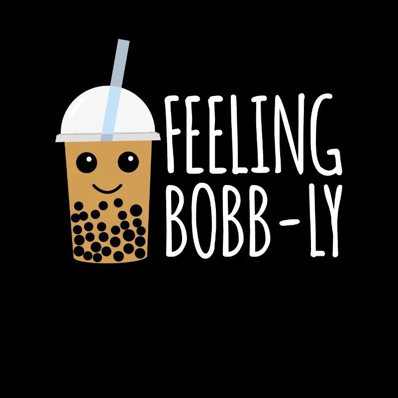 Feeling Bobb-Ly Shirt Geschenk Boba Bubble Tea