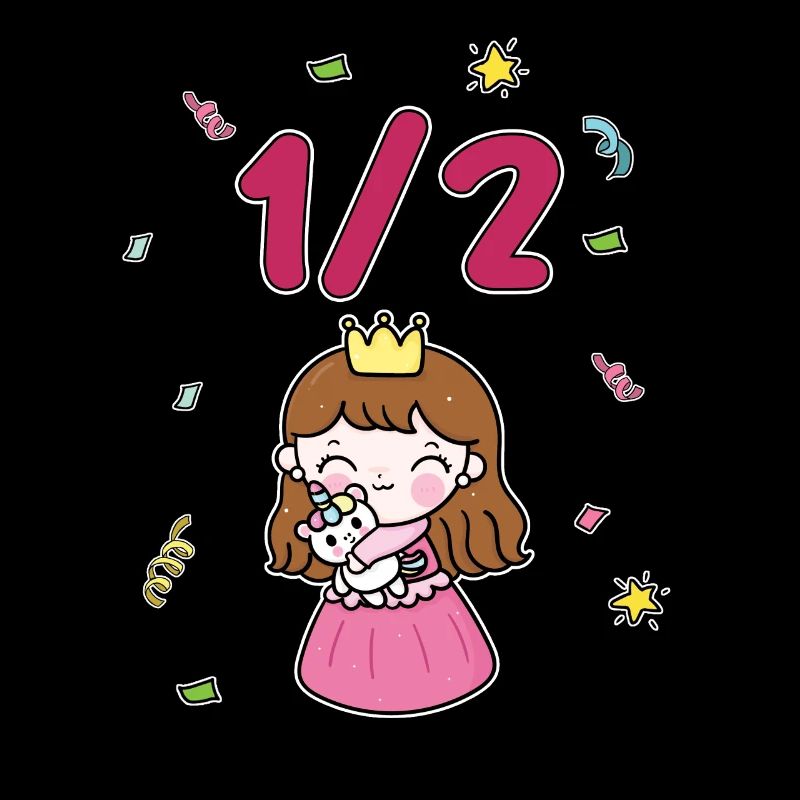 Demi-année 6 mois anniversaire princesse