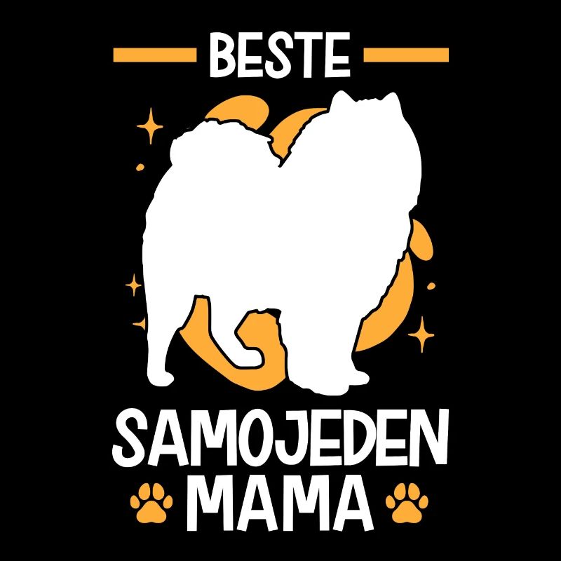 Beste Samojede Mama Schlittenhund