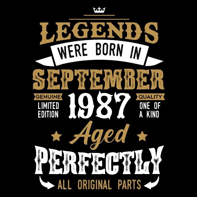 Born September 1987 Birthday Gift