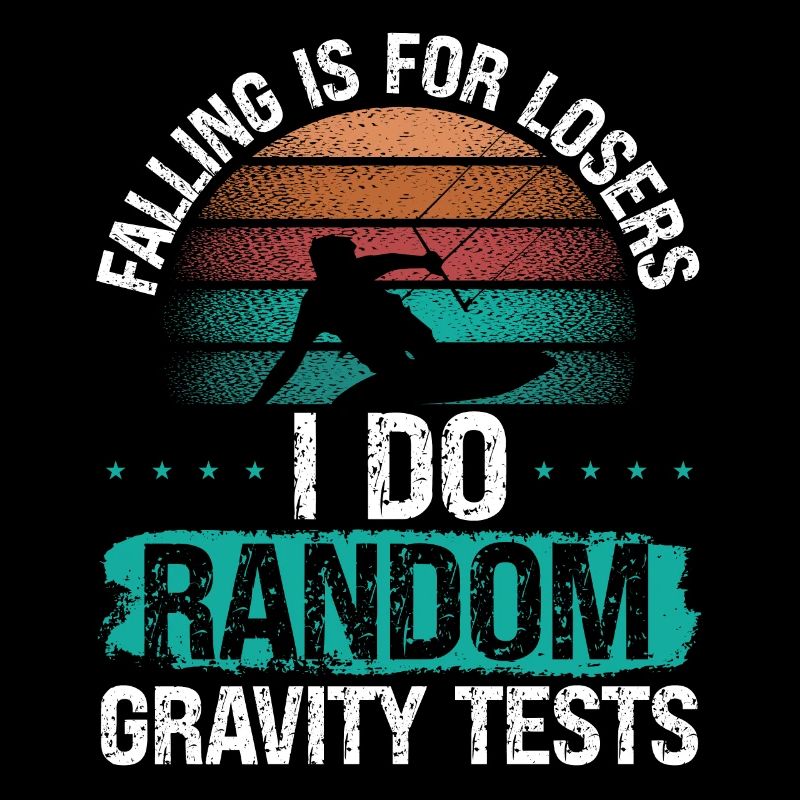 Kiteboarder Random Gravity Test Falling Kite