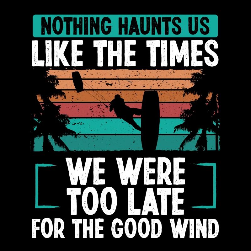 Kiteboarder Vintage Kite Strong Wind Kitesurf