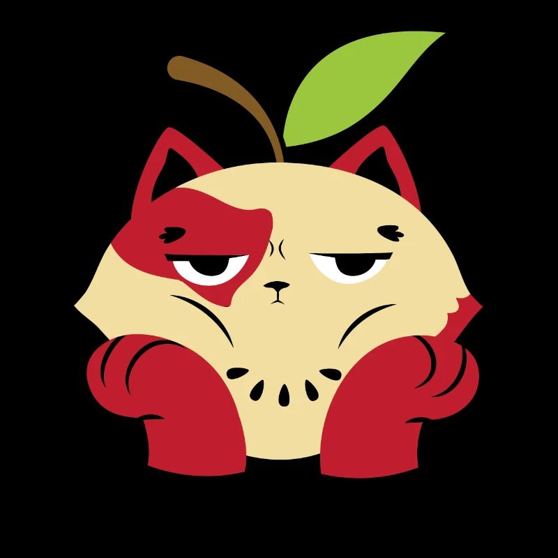 Apple Cat Apple Picking Squad Apple Fruit Lover