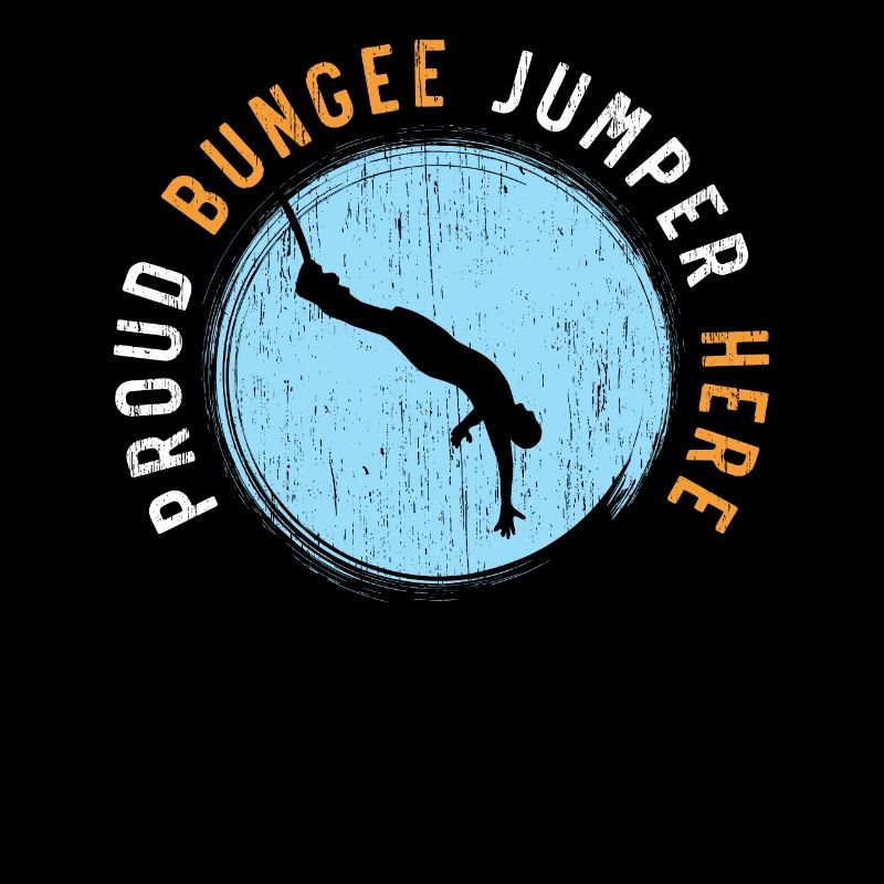 Proud Bungee Jumper Here Adrenaline Bungee Jumping