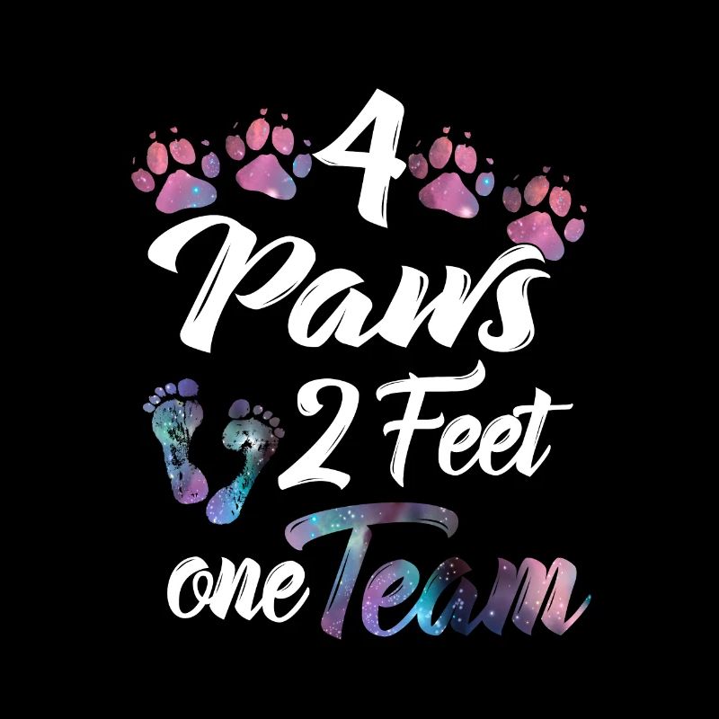 Four paws two feet one team human dog team