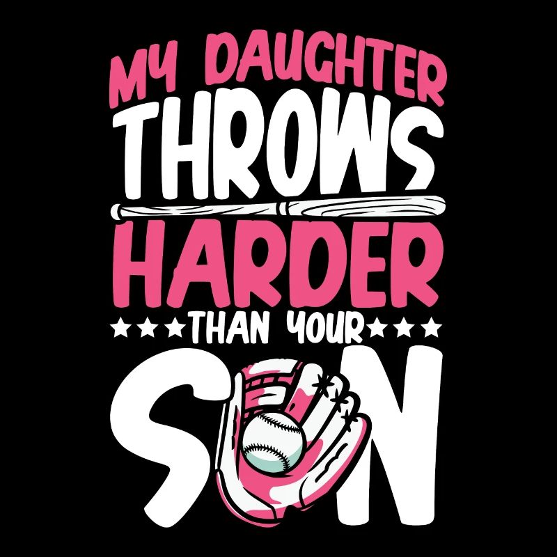 Daughter throws hard