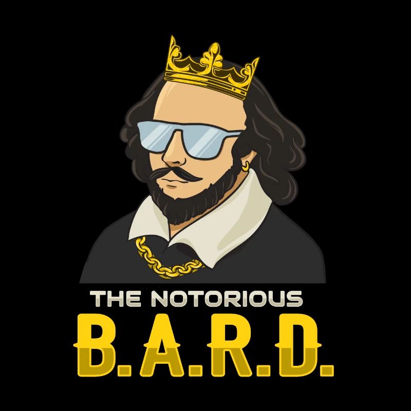 William Shakespeare mit Krone