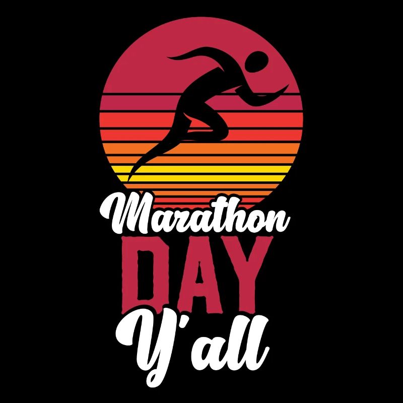 Running Runner Half Marathon Retro