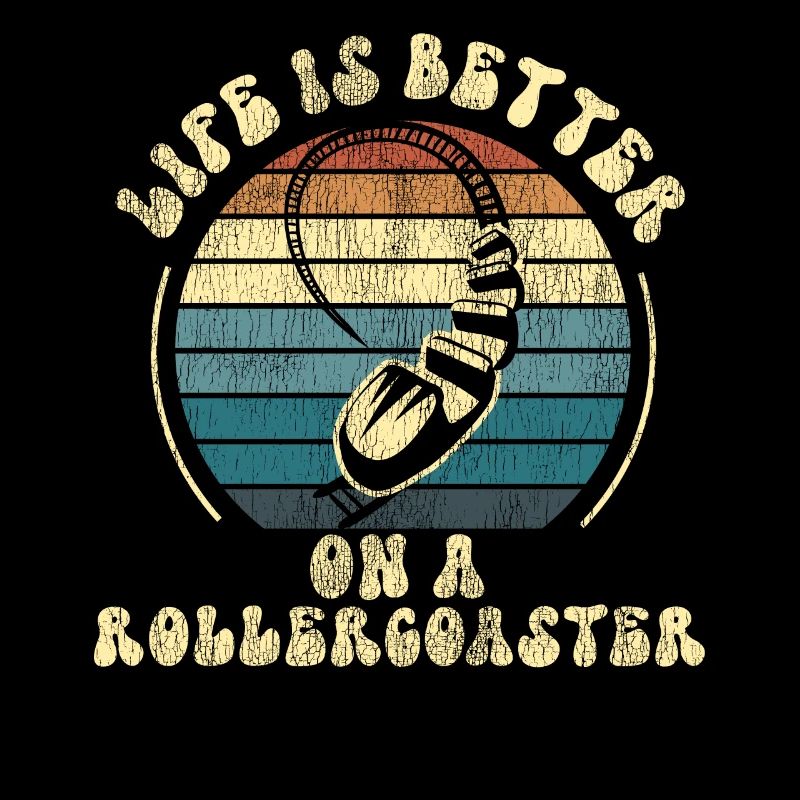 Roller Coaster Retro Vintage Life