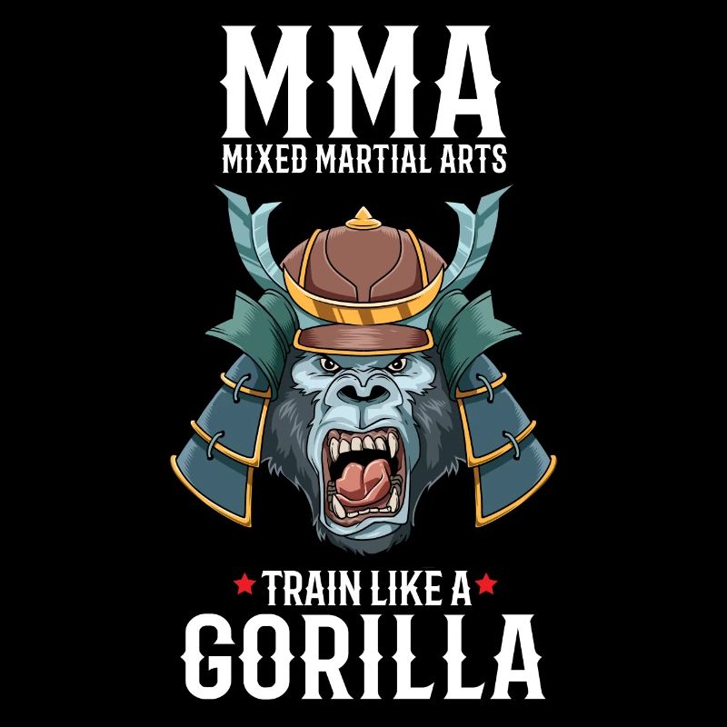MMA Gorilla Samurai Mixed Martial Arts - Cage