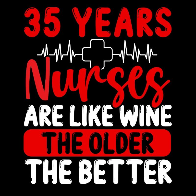 35 ans Infirmière Appréciation Vin 35 Anniversaire
