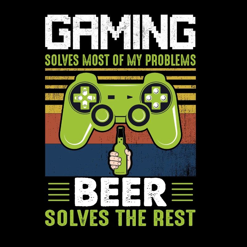 Gamer Bier Zocker