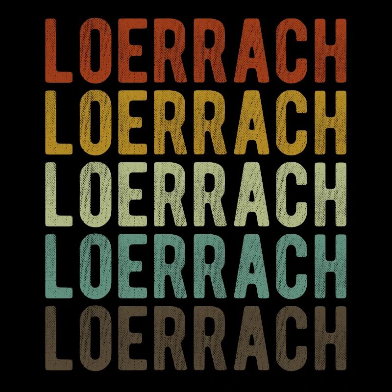 Loerrach Stadt Retro Vintage