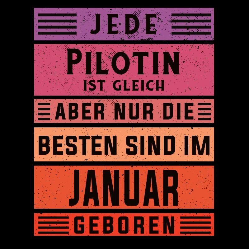 Flugzeug Geburtstag Januar geboren Pilotin