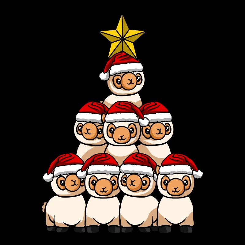 Arbre de Noël Lama