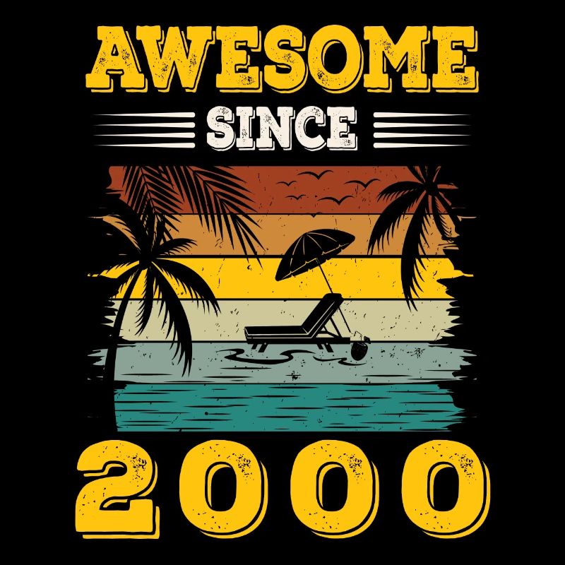 Awesome seit 2000 Vintage Geburtstagsgeschenk
