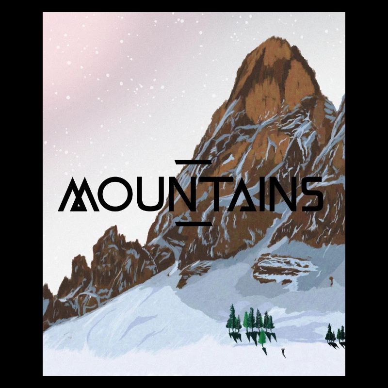Montagne enneigée