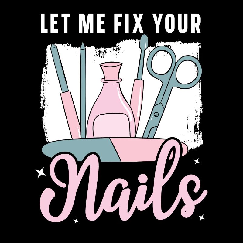 Laissez-moi réparer vos ongles Manucure Manucure Nail Tech