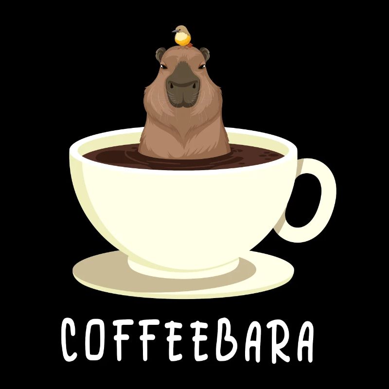 Drôle de café Capybara Café Jeu de mots Coffeeba