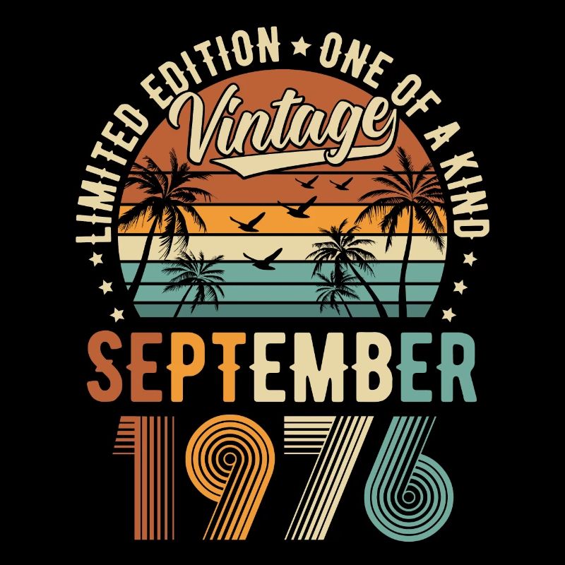 Limited Edition September 1976 Geburtstag Geschenk
