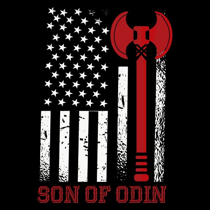 Fils de l’Odin Valhalla Drapeau viking américain