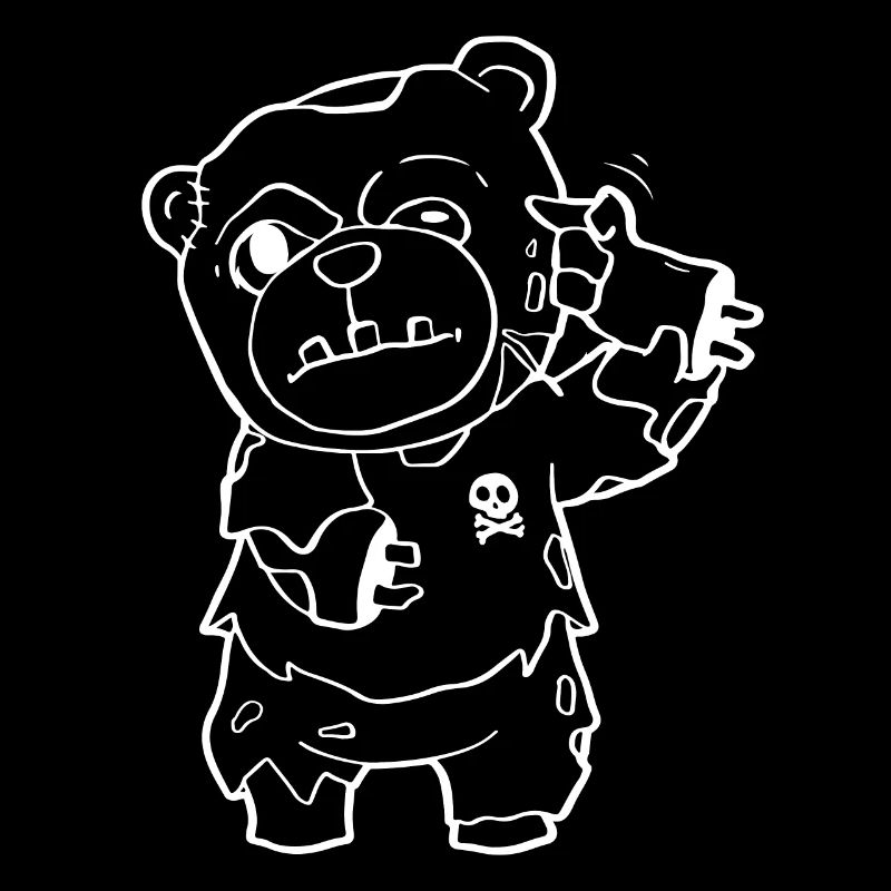 Zombiecore Esthétique Pastel Goth Zombie Bear