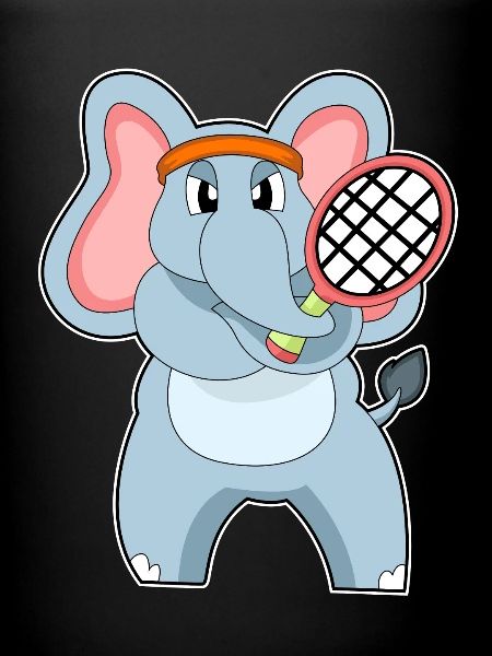 Raquette de tennis éléphant
