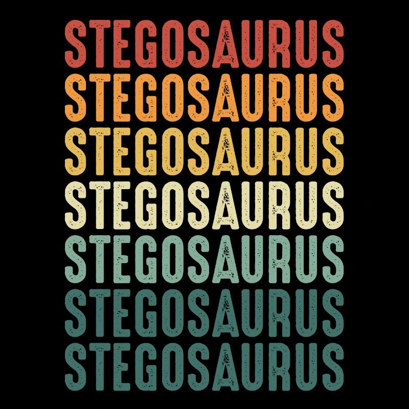 Stegosaurus In Colorful