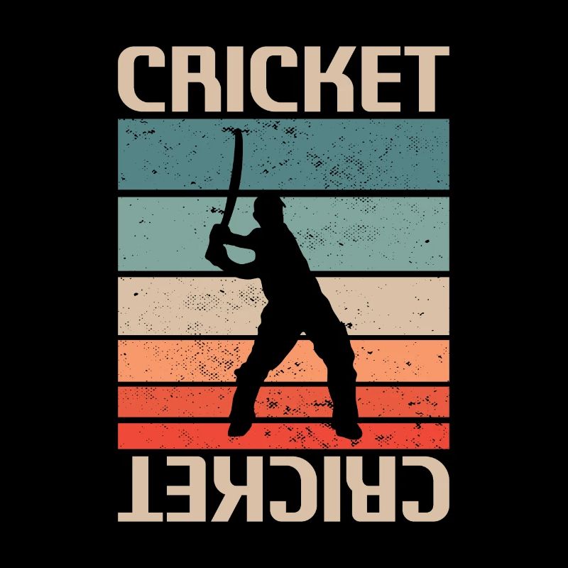 Retro Vintage Classic Cricket Player