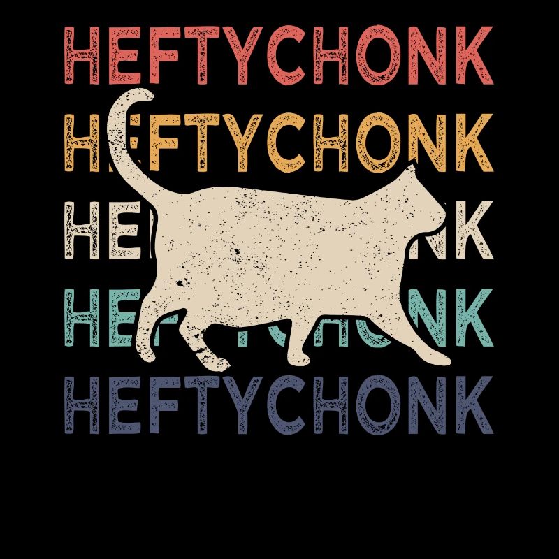 Chonk Cat Funny Chonk Meme Fat Cat Retro